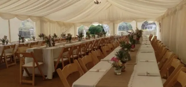 Chairs & Tables Wooden folding chairs & tables (trestles)