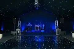 Stage and dancefloor