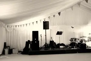 staging for bands
