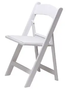 White Folding Chair